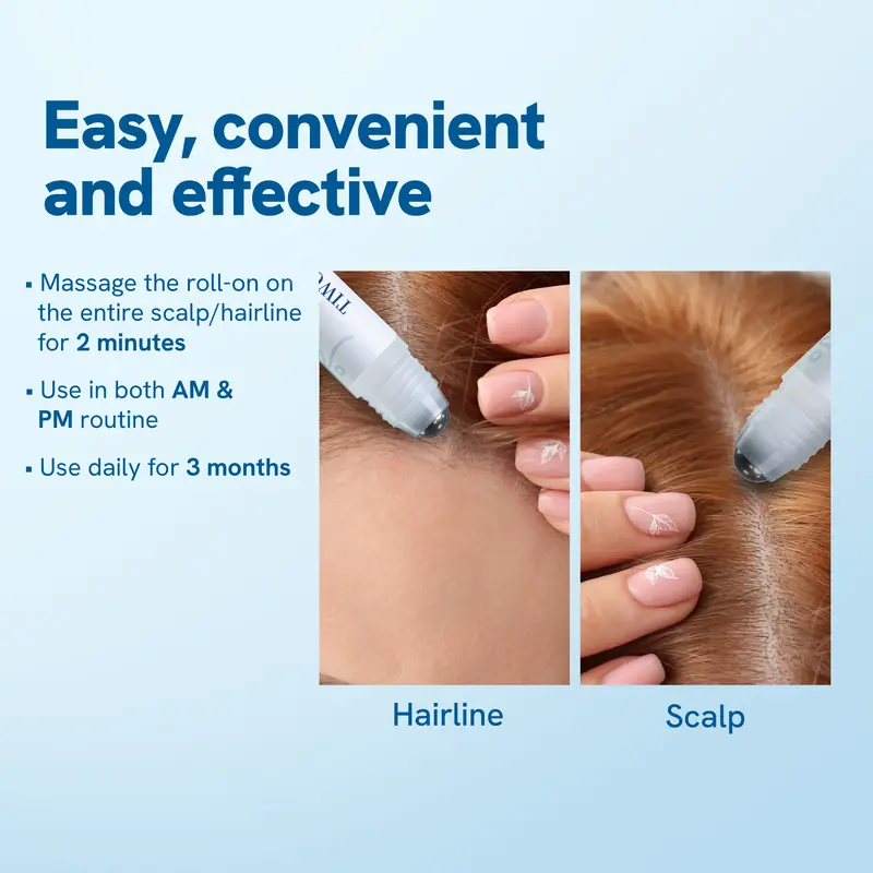 Hair Growth Roll-On Serum –  Fuller Hair in 6 Weeks