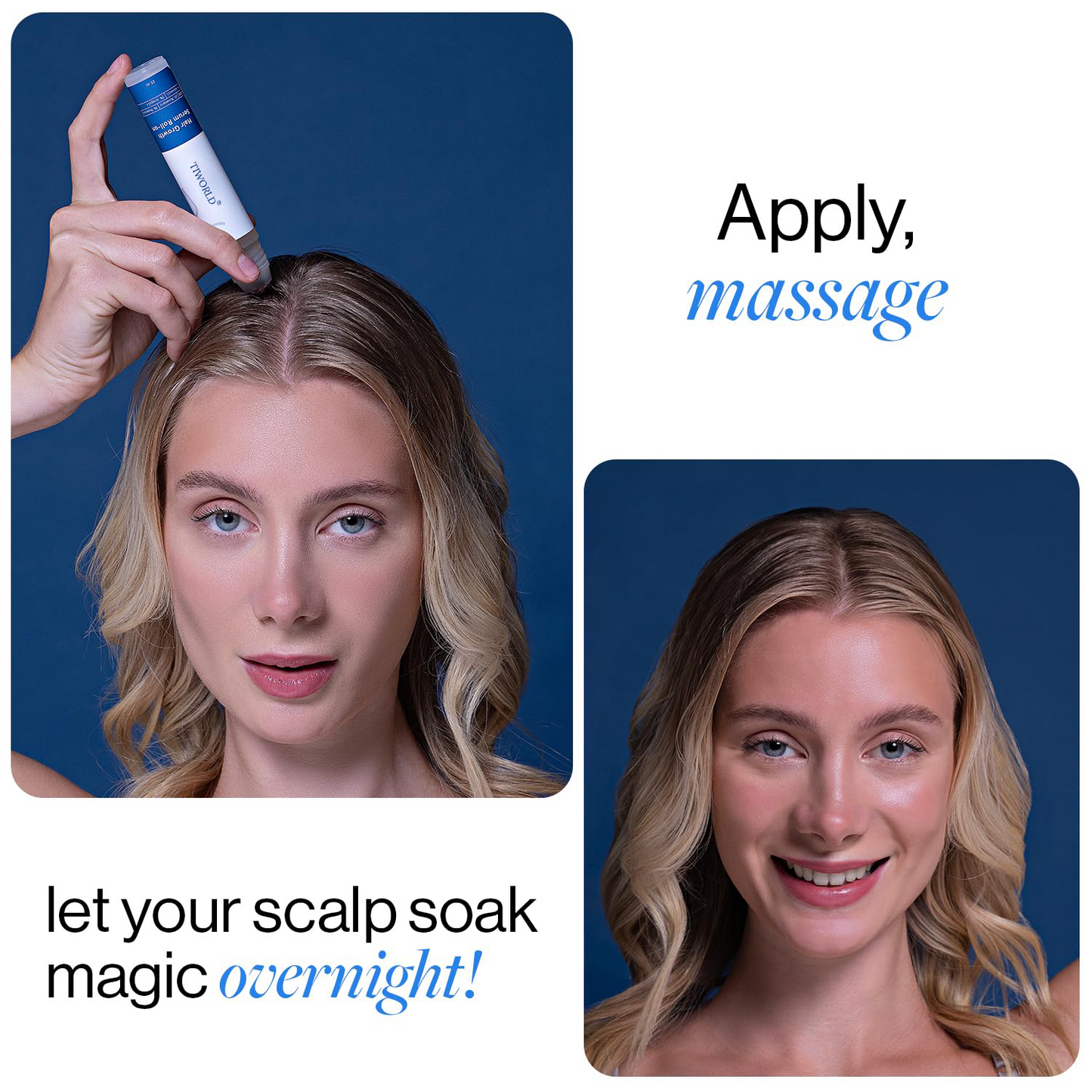 Hair Growth Roll-On Serum –  Fuller Hair in 6 Weeks