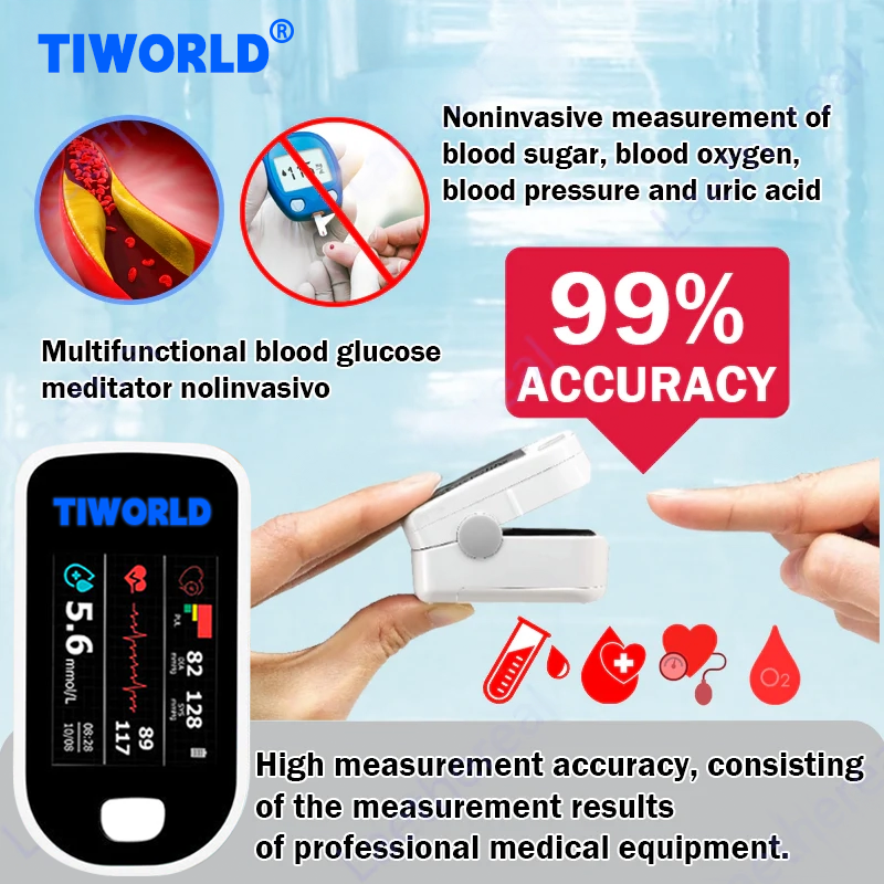 Tiworld™ Advanced Non-Invasive GlucoseMonitor-99.9% Accuracy + Exclusive Gift ✅TGA Approved