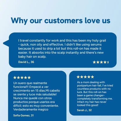 Hair Growth Roll-On Serum –  Fuller Hair in 6 Weeks